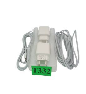 ZESTAW 2x ŁADOWARKA SIECIOWA USB-C 20W PD DO iPHONE + 2x KABEL 2M CA-15T-F