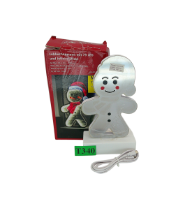 Bałwan 3D Infinity LED Dekoracja Świąteczna 79 LED USB Timer 23,3 cm