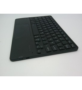Bezprzewodowa Klawiatura Bluetooth z Touchpadem USB-C PC MacBook iPad Czarna