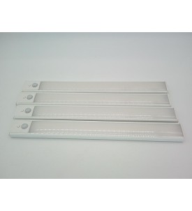 Bezprzewodowe Lampki LED Podszafkowe 4 szt. | 30 cm | Ciepła Biel | USB | Oświetlenie do Kuchni, Szafy i Garderoby
