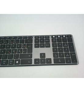 Klawiatura Bluetooth SEENDA SKM64-3 QWERTZ Niemiecka Czarna Szara