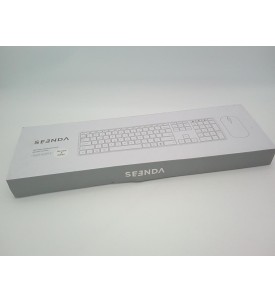Klawiatura Bluetooth SEENDA SKM64-3 QWERTZ Niemiecka Czarna Szara