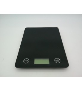 Waga Kuchenna Elektroniczna LCD 5kg / 1g Szklana Płaska Czarna