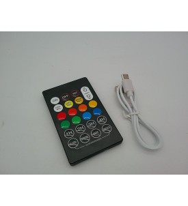 Żarówka LED A19 E27 RGB Akumulatorowa 3 Barwy Pilot Dotyk USB-C