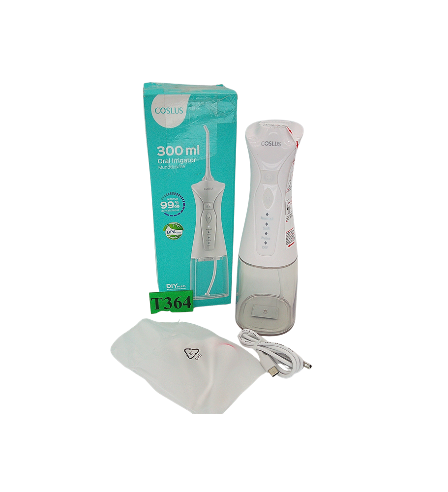 COSLUS Irygator Dentystyczny Dual Stream Bezprzewodowy USB IPX7 5 Dysz