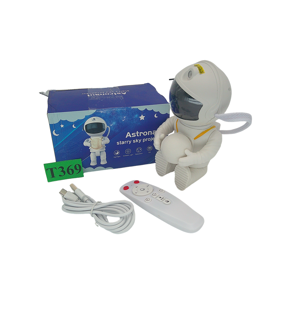Projektor Gwiazd Astronauta LED 360° Galaktyka Księżyc Pilot Timer Lampka Nocna