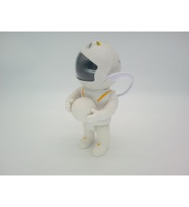 Projektor Gwiazd Astronauta LED 360° Galaktyka Księżyc Pilot Timer Lampka Nocna