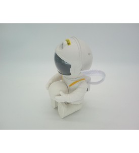 Projektor Gwiazd Astronauta LED 360° Galaktyka Księżyc Pilot Timer Lampka Nocna
