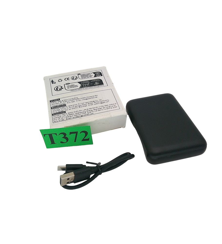 Powerbank 10000mAh 2x USB Przenośny Lekki Ładowarka do Telefonu Tabletu Czarny