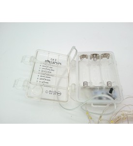 BXROIU 2x Łańcuch Świetlny 50 LED Lampki na Baterie Srebrny Drucik 2 Tryby
