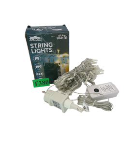 Joiedomi Lampki Choinkowe 100 LED 10m Ciepła Biel 8 Trybów IP44 Łączone 29V