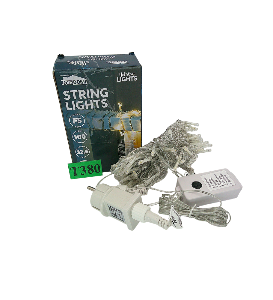 Joiedomi Lampki Choinkowe 100 LED 10m Ciepła Biel 8 Trybów IP44 Łączone 29V