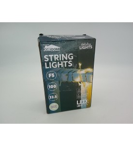 Joiedomi Lampki Choinkowe 100 LED 10m Ciepła Biel 8 Trybów IP44 Łączone 29V