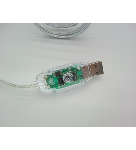 Czubek na Choinkę LED Podświetlany Ciepłe Światło USB 5V Ozdoba Świąteczna