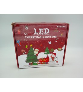 Dekoracje Okienne LED 4 szt. Gwiazdki Dzwonki Timer 6H Lampki na Baterie AAA