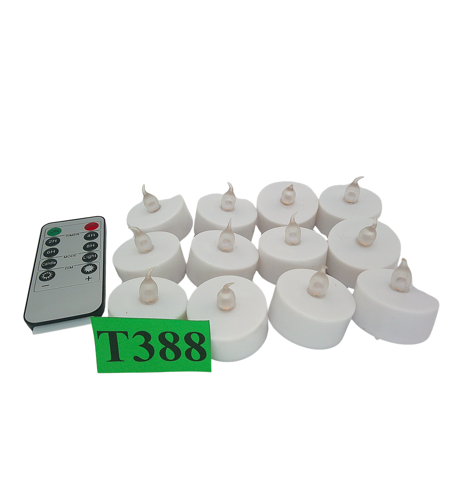 Świece LED Tealight Bezpłomieniowe 12 szt. z Pilotem Timer 6H Migotanie Ściemnianie