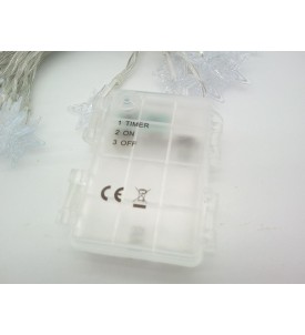 Lampki Choinkowe LED Małe Gwiazdki Timer 6H/18H na Baterie 3x AA Dekoracyjne