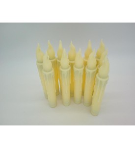 12x Magic Floating Candle Lewitujące Świece LED z Różdżką Pilotem Haczyki Żyłka 17 cm