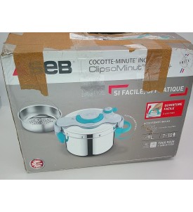 Szybkowar SEB ClipsoMinut Easy Cocotte 9L Stal Nierdzewna Indukcja Koszyk Parowy