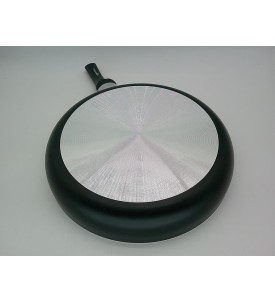 Amazon Basics Zestaw 3 Patelni 20 25 30 cm Non-Stick Aluminiowe Soft-Touch