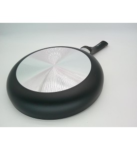 Amazon Basics Zestaw 3 Patelni 20 25 30 cm Non-Stick Aluminiowe Soft-Touch