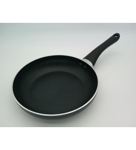 Amazon Basics Zestaw 3 Patelni 20 25 30 cm Non-Stick Aluminiowe Soft-Touch