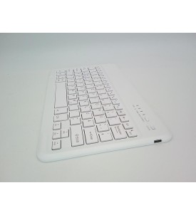Etui z Klawiaturą Bluetooth 10,6" 2w1 Futerał Podstawka Klawiatura Biała 200mAh