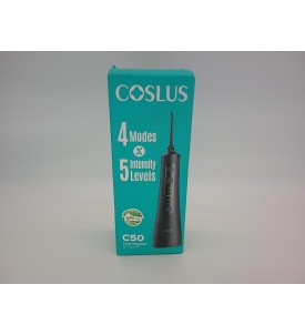 COSLUS C50 Irygator Dentystyczny Bezprzewodowy 300ml 20 Poziomów 4 Tryby IPX7 Czarny