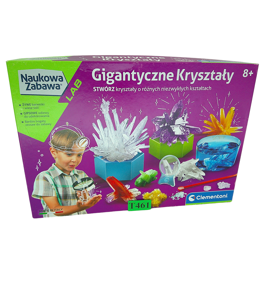 Clementoni Gigantyczne Kryształy 50106 Zestaw Naukowy Laboratorium Hodowla Kryształów