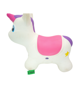 Chicco Fit&Fun Skoczek Jednorożec Dmuchany dla Dzieci 2+ Zabawka do Skakania