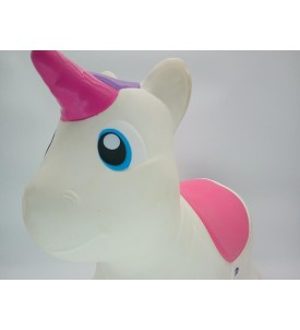 Chicco Fit&Fun Skoczek Jednorożec Dmuchany dla Dzieci 2+ Zabawka do Skakania
