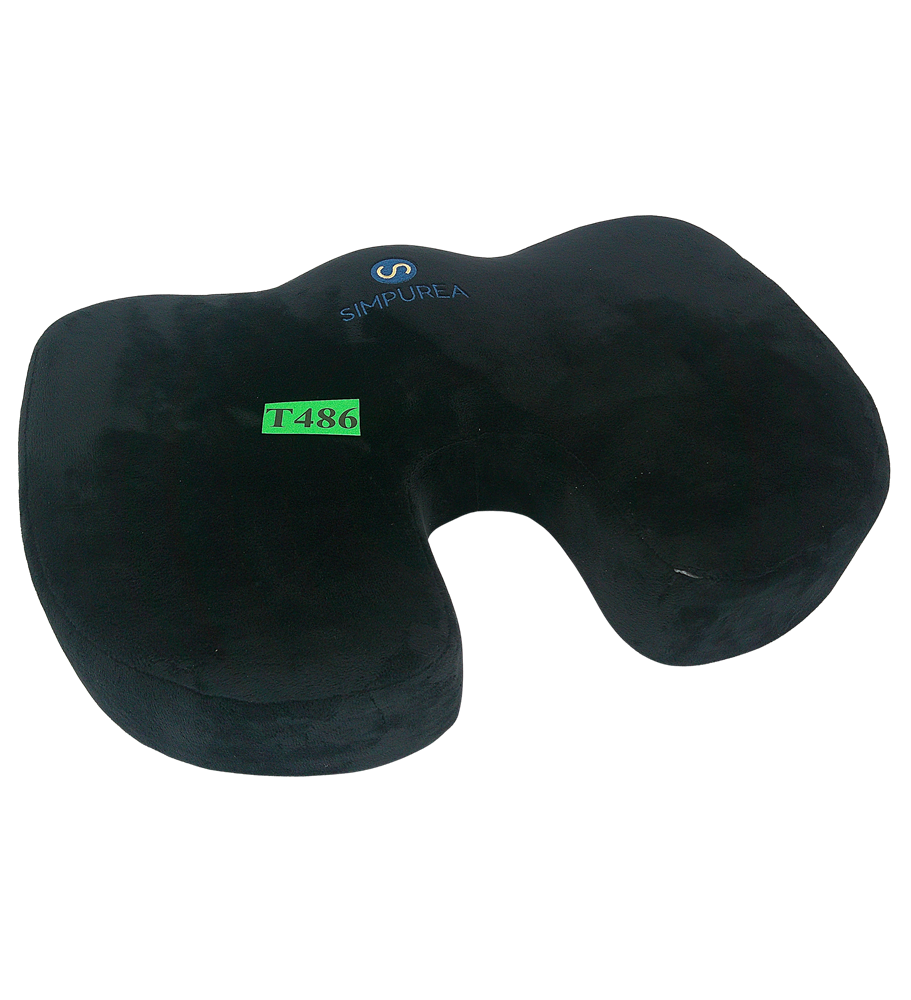 SIMPUREA Poduszka Ortopedyczna Koala do Siedzenia Memory Foam Żelowa Ergonomiczna 45 × 35 cm