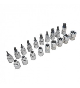 ZESTAW NASADEK NASADKI KLUCZE TORX 19ELE