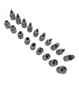 ZESTAW NASADEK NASADKI KLUCZE TORX 19ELE