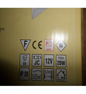 OPRAWA TRÓJKĄTNA PUNKTOWA ZŁOTA 20W 12V MEBLOWA