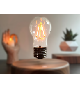 LATAJĄCA ŻARÓWKA LEWITUJĄCA LAMPA BIURKOWA NOCNA LED MAGICZNA LAMPKA