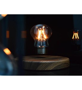 LATAJĄCA ŻARÓWKA LEWITUJĄCA LAMPA BIURKOWA NOCNA LED MAGICZNA LAMPKA