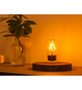 LATAJĄCA ŻARÓWKA LEWITUJĄCA LAMPA BIURKOWA NOCNA LED MAGICZNA LAMPKA