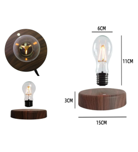 LATAJĄCA ŻARÓWKA LEWITUJĄCA LAMPA BIURKOWA NOCNA LED MAGICZNA LAMPKA