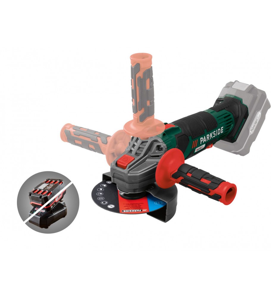 SZLIFIERKA KĄTOWA AKU. PARKSIDE PWSA 20-LI C3 20V SZLIFIERKA KĄTOWA AKU. PARKSIDE PWSA 20-LI C3 20V