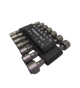 NASADKI KLUCZE DO WKRĘTARKI 14 SZTUK 1/4" BITY 5-12mm 3/16-7/16" + ORGANIZER