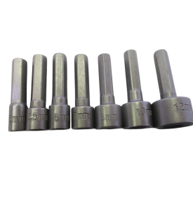NASADKI KLUCZE DO WKRĘTARKI 14 SZTUK 1/4" BITY 5-12mm 3/16-7/16" + ORGANIZER