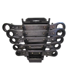 KLUCZE PŁASKIE OCZKOWE Z GRZECHOTKĄ ZESTAW 5 SZTUK 6-22mm + ORGANIZER