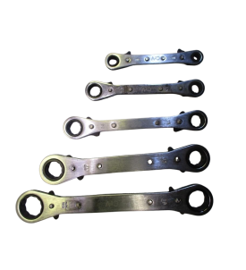 KLUCZE PŁASKIE OCZKOWE Z GRZECHOTKĄ ZESTAW 5 SZTUK 6-22mm + ORGANIZER