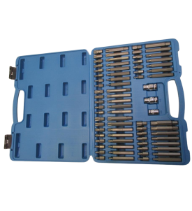 DUŻY ZESTAW KOŃCÓWEK BITÓW IMBUS TORX SPLINE 75 SZTUK  + WALIZKA