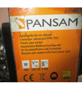 ZGRZEWARKA DO RUR PVC PP CO PANSAM 800W