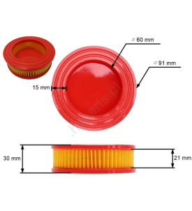 FILTR POWIETRZA DO MTD 5T65 RH RHA SILNIK ZONGSHEN KOSIARKA SPALINOWA