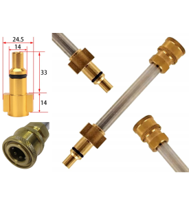 LANCA ADAPTER PRZEJŚCIÓWKA DO MYJKI PARKSIDE SZYBKOZŁĄCZE 1/4" MYJKA CIŚNIENIOWA