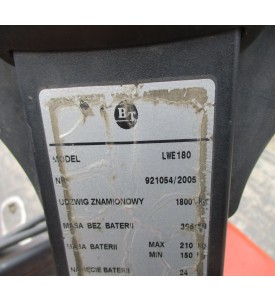 Wózek paletowy paleciak elektryczny TOYOTA BT LWE180 24V sprawny