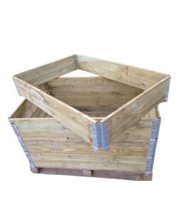 NADSTAWKA PALETOWA PODWYŻSZENIE RAMKA SKŁADANA 120x80x20CM GRZĄDKA RABATA WARZYWNIAK